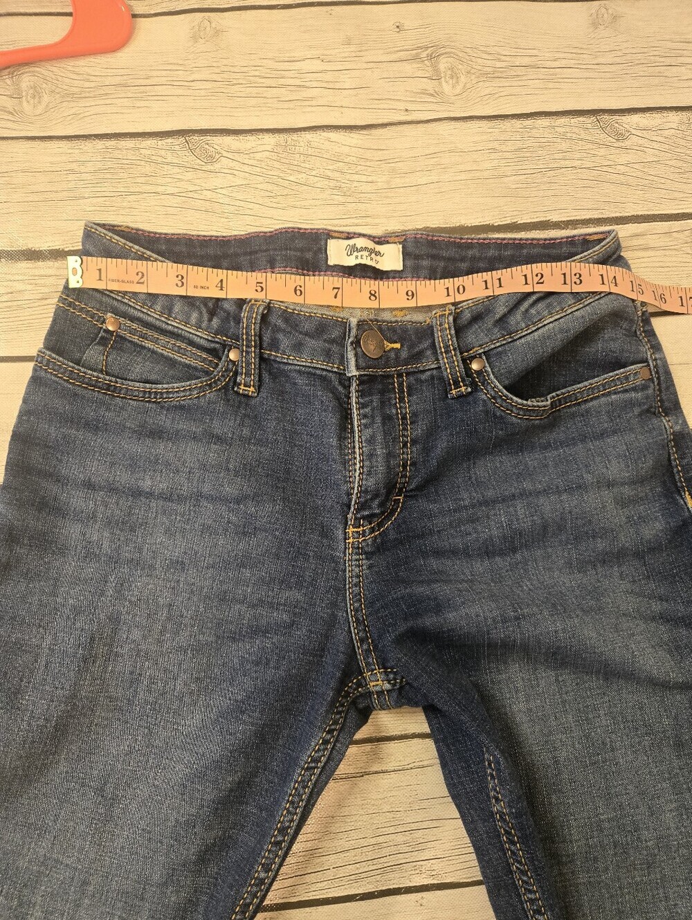 Wrangler Retro Mid Rise Boot Cut Jeans Women’s Size 7x32 Medium Wash Stretch - Picture 11 of 12